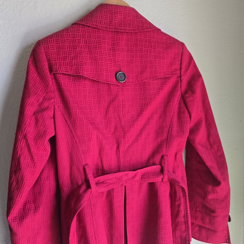 Mary Kay By Twinhill Womens Red Trench Coat. Made exclusively for Mary Kay - Picture 11 of 16